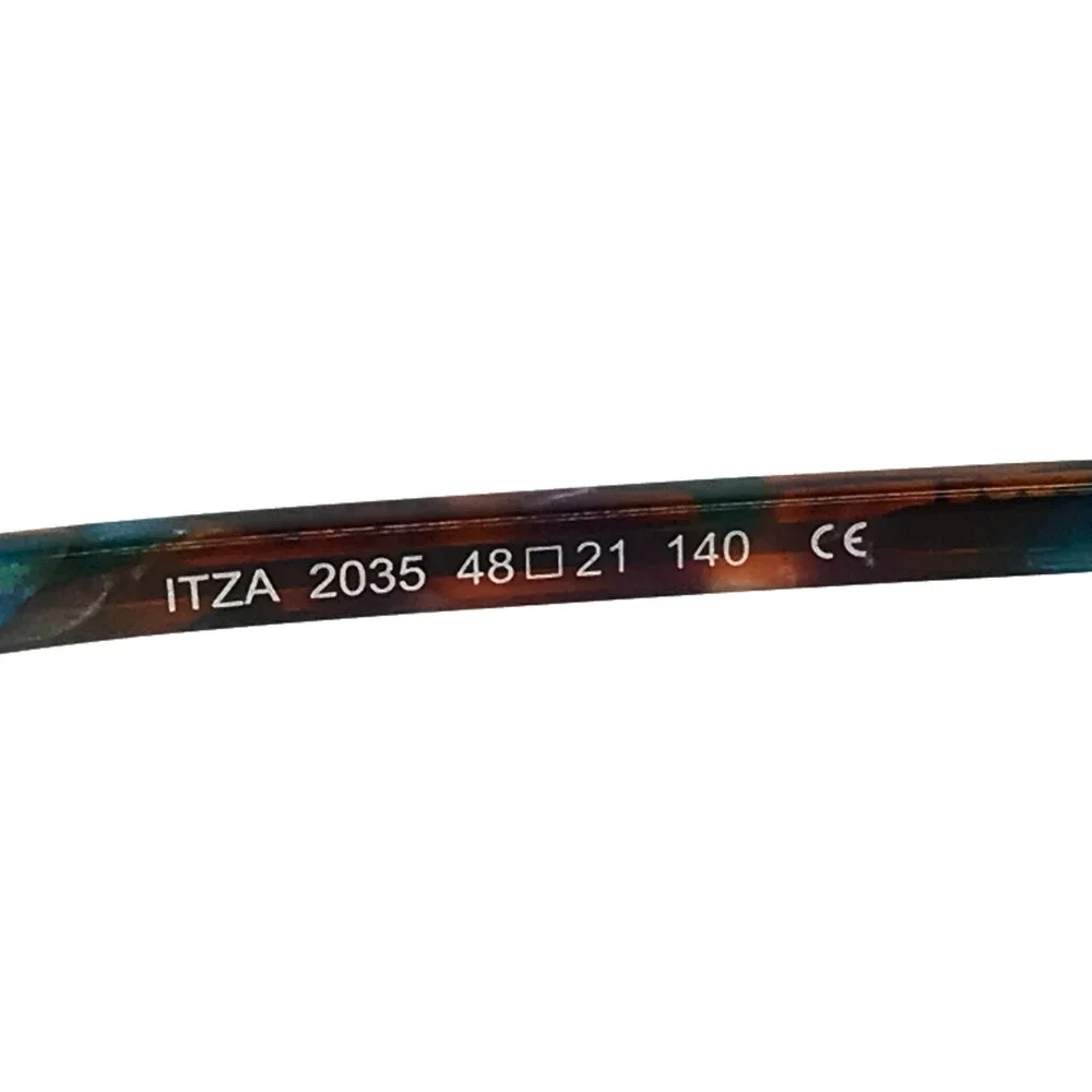 BOZ Eyeglasses Frames ITZA 2035 Blue Brushed Blue Navy Round Webbed 48-21-140